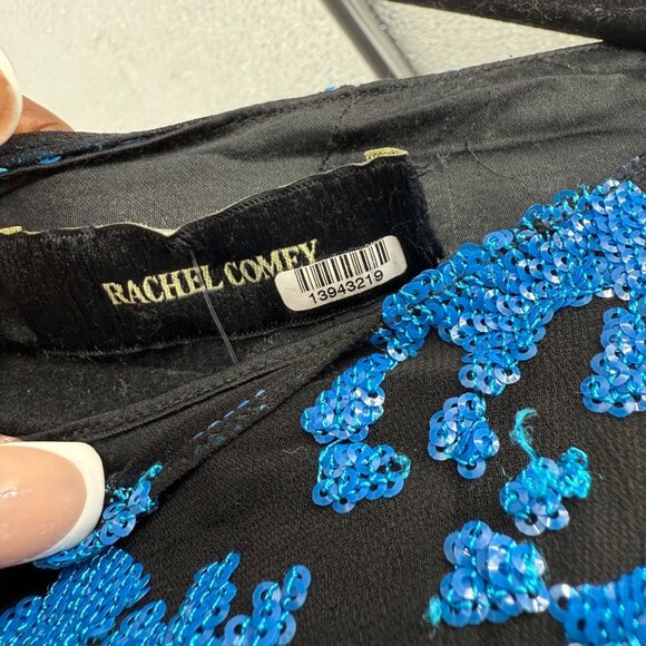 Rachel Comey Sequin Floral & Metallic Mixed Media Long Sleeve Dress, Size 2 - Picture 3 of 12